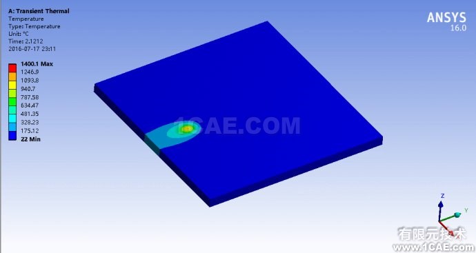 ANSYS <wbr>Workbench移動熱源施加