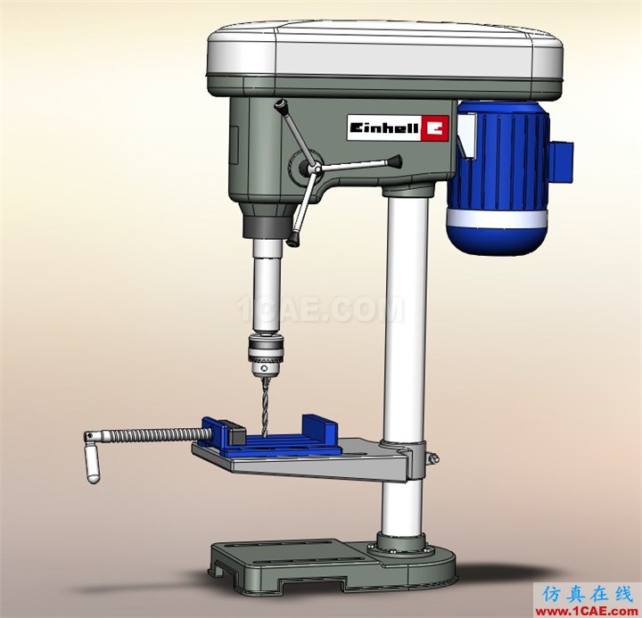 SolidWorks鉆床模型下載solidworks simulation技術(shù)圖片3