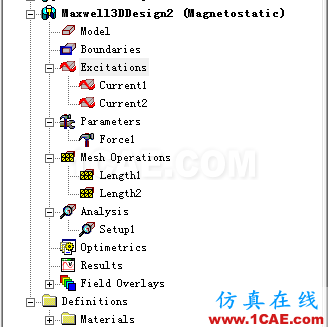 Maxwell穩(wěn)態(tài)磁場(chǎng)求解器仿真實(shí)例一Maxwell分析圖片5