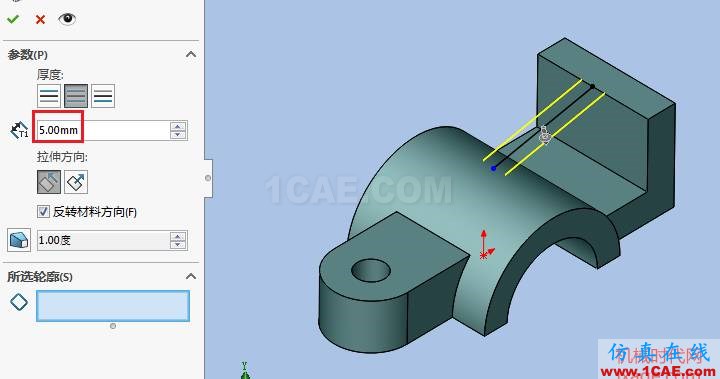 solidworks如何使用筋特征？solidworks仿真分析圖片3