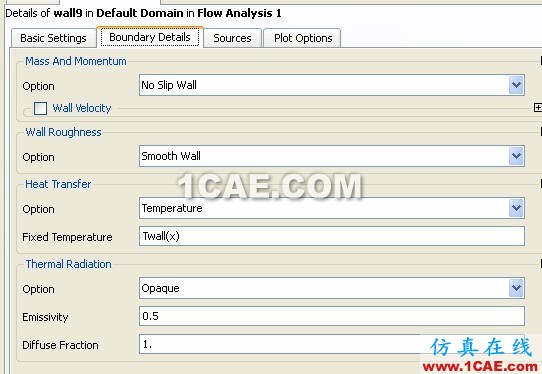 CFX中的Flamelet wbrModel