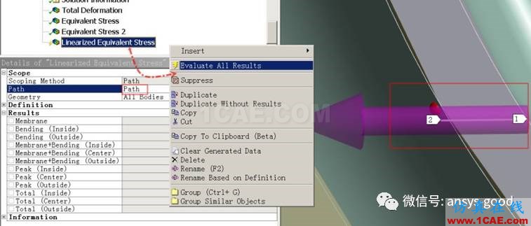 ANSYS Workbench中應(yīng)力線性化方法-大開孔壓力容器管箱接管應(yīng)力的準(zhǔn)確計算-連載7ansys workbanch圖片25