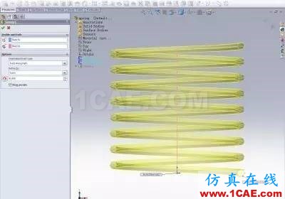 『實用技巧』SolidWorks最簡單的彈簧畫法教程solidworks simulation技術(shù)圖片2