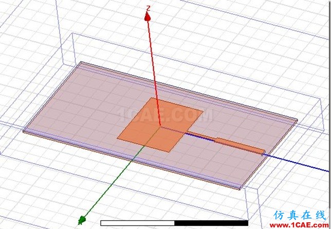 Edge Feed Rectangular Patch Antenna by ADK_2.45GHz