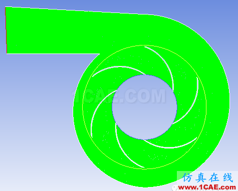 二維離心泵葉輪內(nèi)流場的數(shù)值模擬ansys分析圖片7