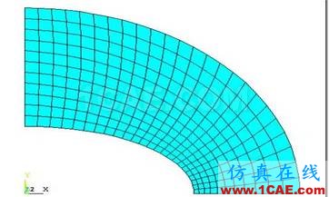 基于ANSYS APDL的橢圓膜的自適應(yīng)網(wǎng)格劃分的靜力學分析ansys分析圖片9