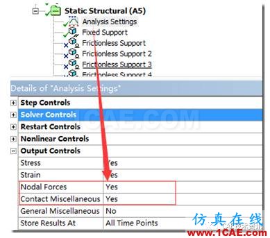 如何在ANSYS WORKBENCH中查看裝配體內零件之間的合作用力？ansys仿真分析圖片9