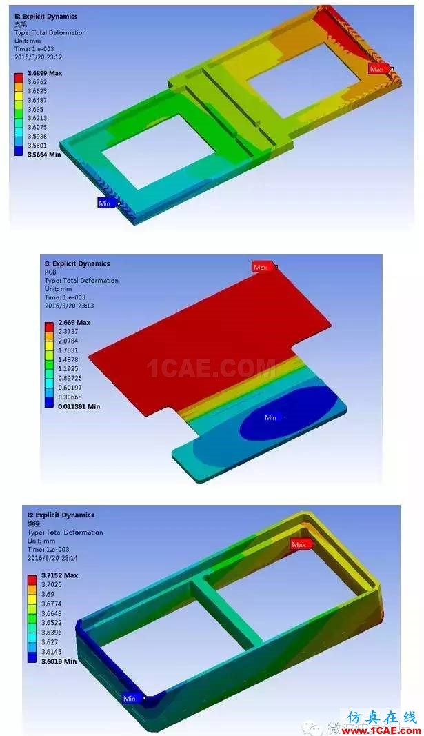 基于ANSYS SpaceClaim+Explicit STR 的手機(jī)攝像頭模組跌落仿真分析流程ansys workbanch圖片9