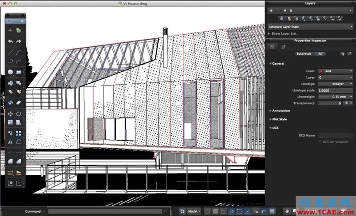 效果圖的藝術(shù)：用SketchUp, AutoCAD 和 Photoshop創(chuàng)造絕佳的水彩效果AutoCAD分析案例圖片6