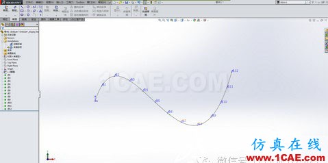 如何在SOLIDWORKS中獲取曲線坐標ansys培訓(xùn)課程圖片3