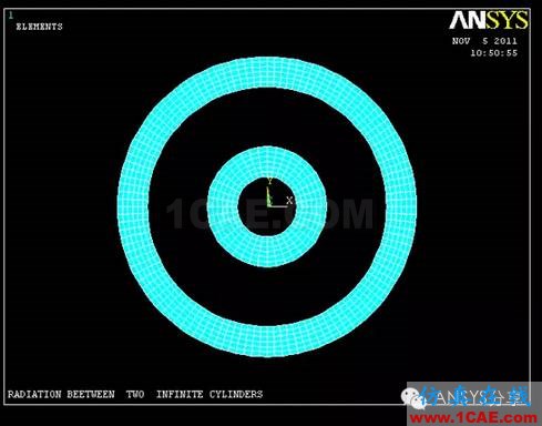 ANSYS對同軸圓柱體的輻射仿真模擬ansys結(jié)果圖片4