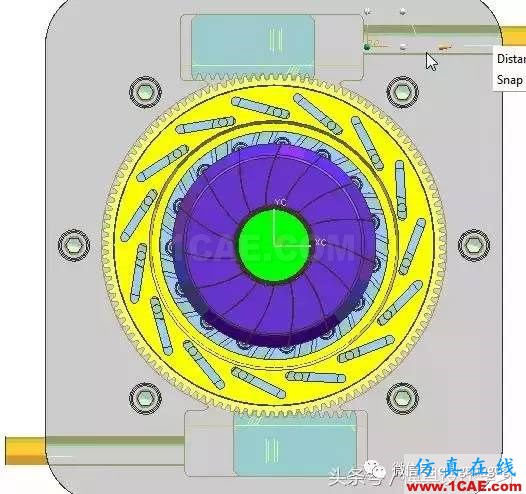 齒輪帶著十五個行位彎抽芯，這圖高清版ug培訓課程圖片13