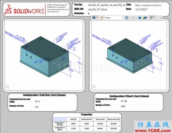 3D PDF樣本：國(guó)家標(biāo)準(zhǔn)與技術(shù)研究所（NIST）測(cè)試裝配體solidworks simulation分析案例圖片10