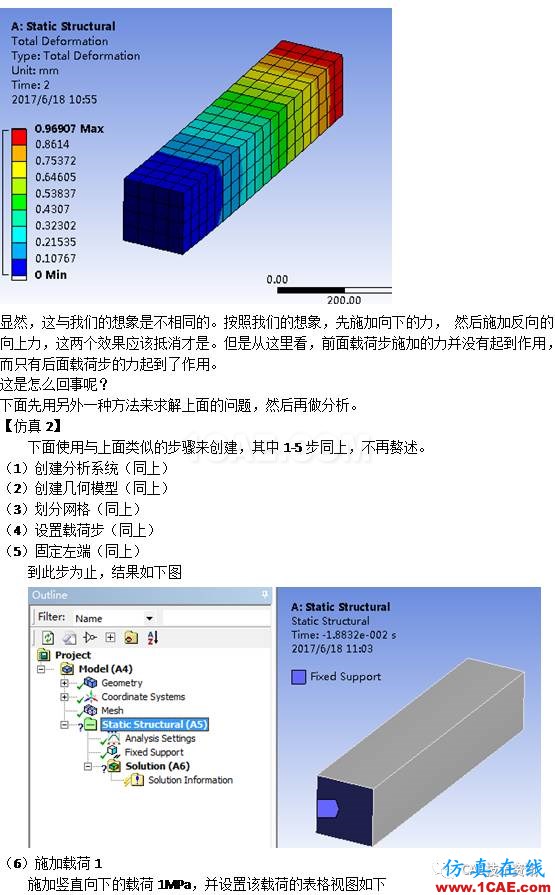 如何在A(yíng)NSYS WORKBENCH中進(jìn)行多載荷步的靜力分析？ansys培訓(xùn)的效果圖片4