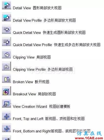 CATIA教程丨工程圖（1）認(rèn)識圖標(biāo)Catia培訓(xùn)教程圖片2
