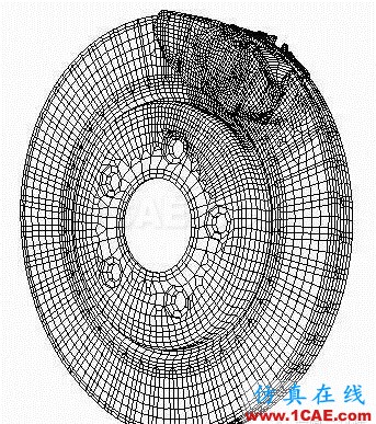 盤式制動(dòng)器剎車噪音模擬分析hypermesh學(xué)習(xí)資料圖片2