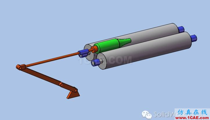 SolidWorks洗瓶機(jī)構(gòu)運動仿真solidworks simulation分析圖片11