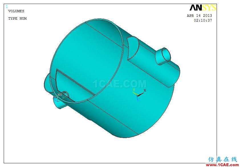 應(yīng)用 | 螺旋板換熱器接管有限元分析ansys workbanch圖片3