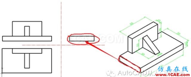 AutoCAD 繪制三視圖AutoCAD技術圖片15