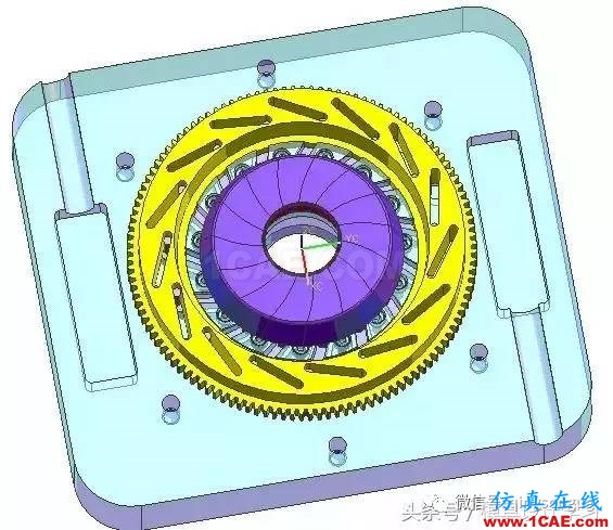 齒輪帶著十五個行位彎抽芯，這圖高清版ug設計案例圖片9