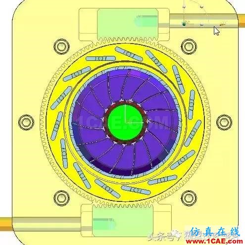 齒輪帶著十五個行位彎抽芯，這圖高清版ug培訓課程圖片12