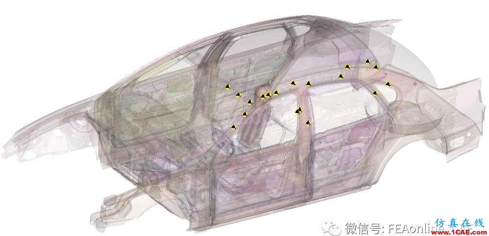 基于FMVSS 201U法規(guī)對車內(nèi)乘員頭部碰撞位置模型的建立abaqus有限元技術(shù)圖片3