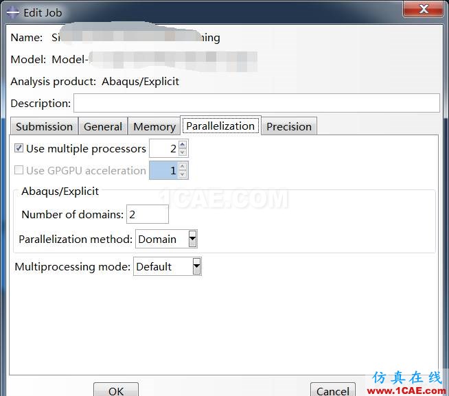 Abaqus顯式算法中不能使用多核的情況及解決辦法abaqus有限元技術(shù)圖片6