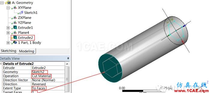 Ansys DesignModeler零件的幾何建模教程ansys仿真分析圖片16