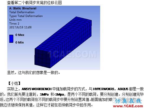 如何在A(yíng)NSYS WORKBENCH中進(jìn)行多載荷步的靜力分析？ansys培訓(xùn)的效果圖片6