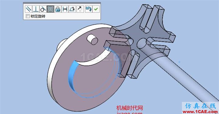 Solidworks電影抓片機(jī)構(gòu)仿真solidworks simulation分析案例圖片4