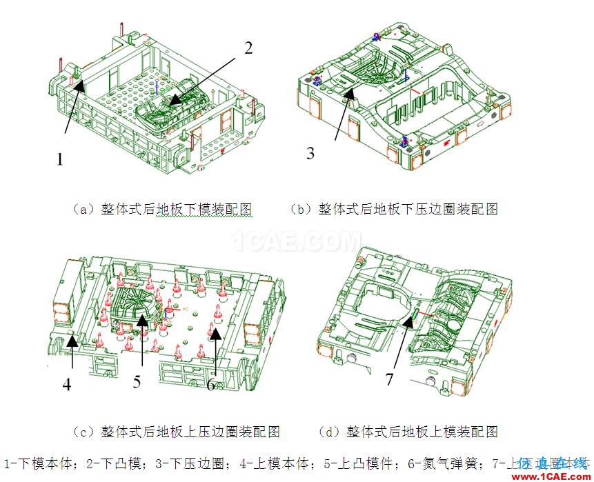 轎車整體式后地板沖壓工藝分析autoform培訓(xùn)的效果圖片7