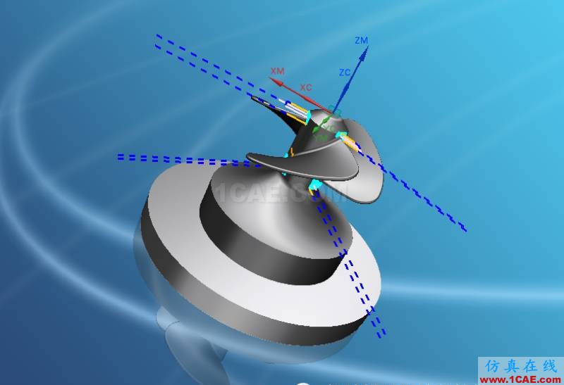 優(yōu)勝UG10.0葉輪五軸加工案例ug設(shè)計技術(shù)圖片6