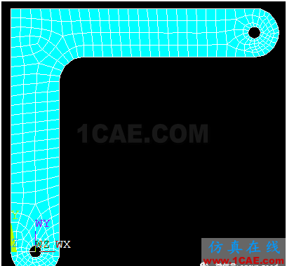 教育部CAE考試樣題-角架板變形和應(yīng)力ANSYS分析ansys workbanch圖片25