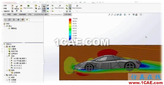 SOLIDWORKS來告訴你跑車的流體藝術solidworks simulation學習資料圖片3